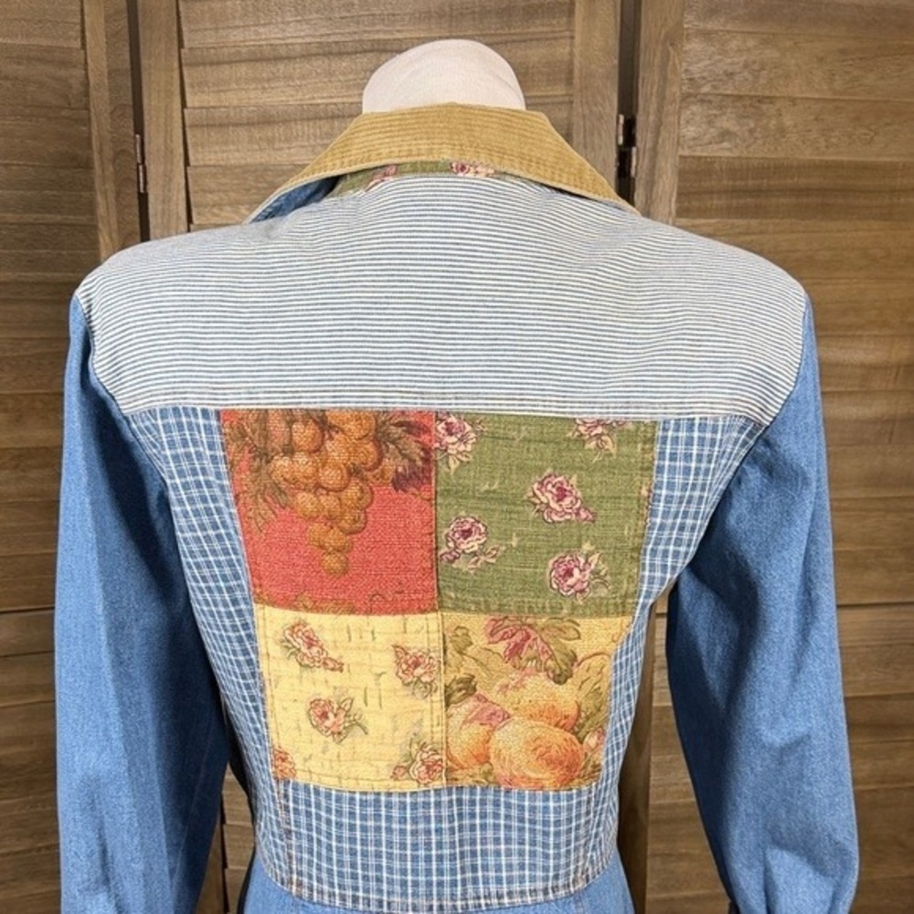 Pg Collections Ginger Bort Denim Patchwork Maxi D… - image 6